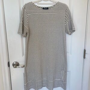 A.P.C. Women’s Striped Knit Mini Dress Short Sleeve